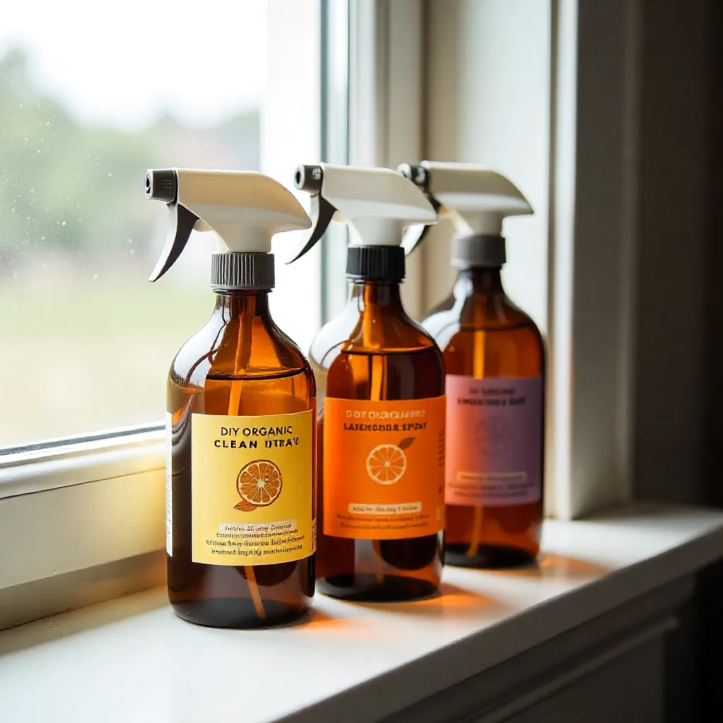DIY organic cleaning spray ingredients
